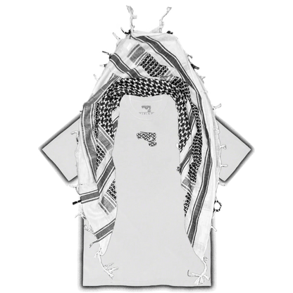 CLOAKED TEE (SHEMAGH REVAMP) WHITE