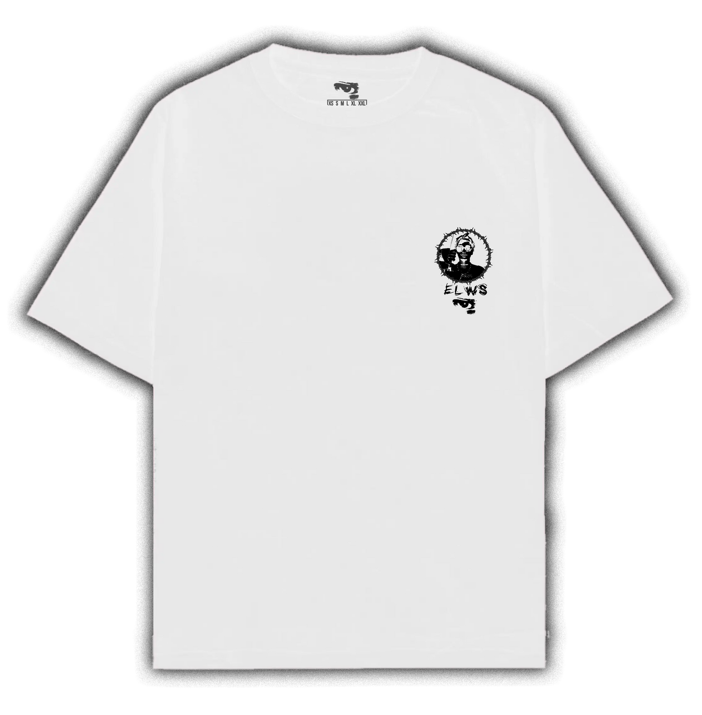 OVERSIZED EL WS CARD TEE (WHITE)