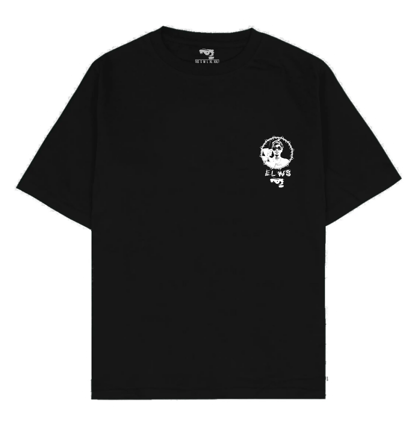 OVERSIZED EL WS CARD TEE (BLACK)